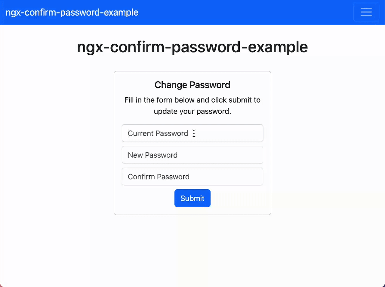 Error-Tailored Reactive Form