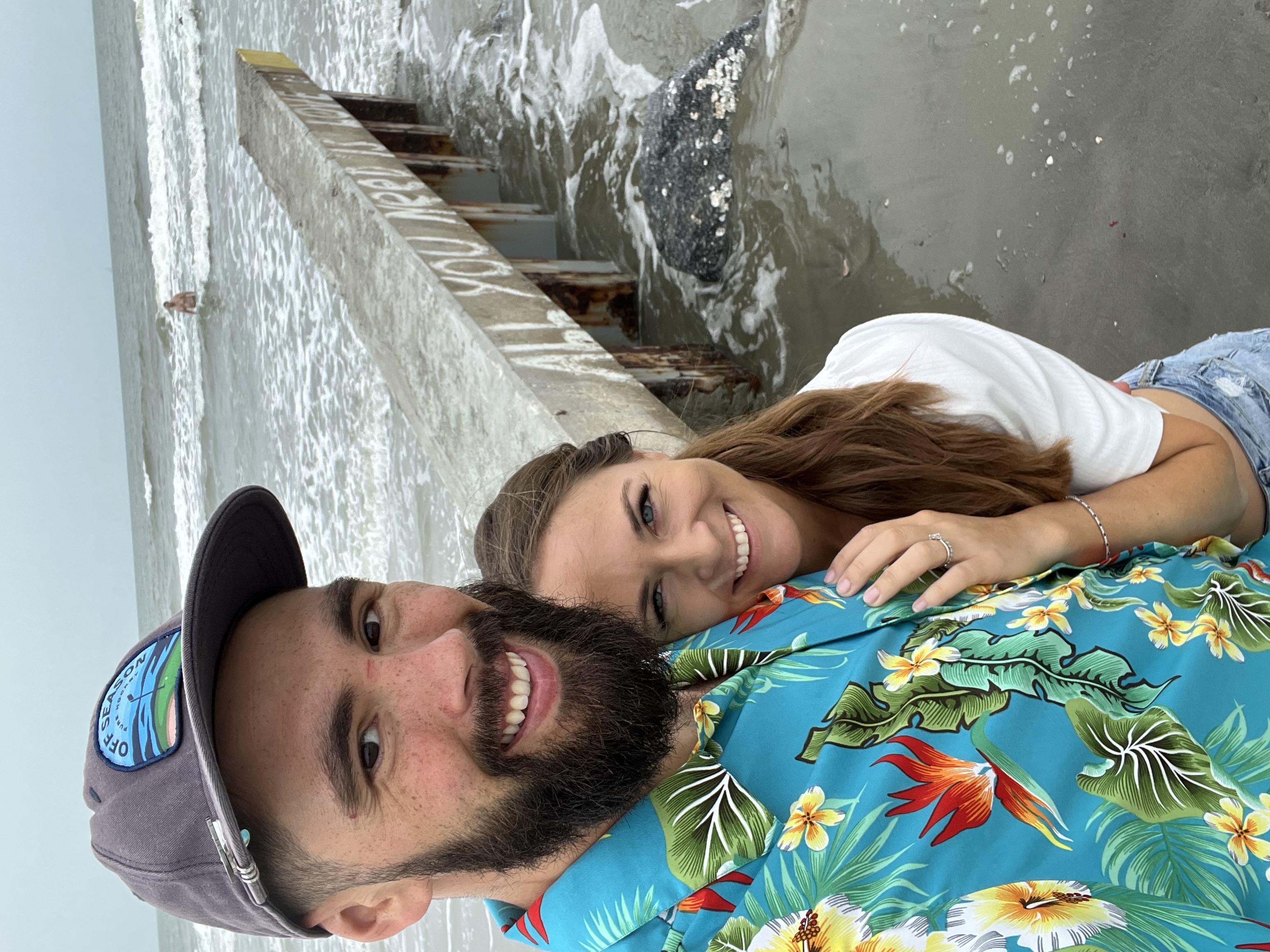 Bobby and Cassie at the beach